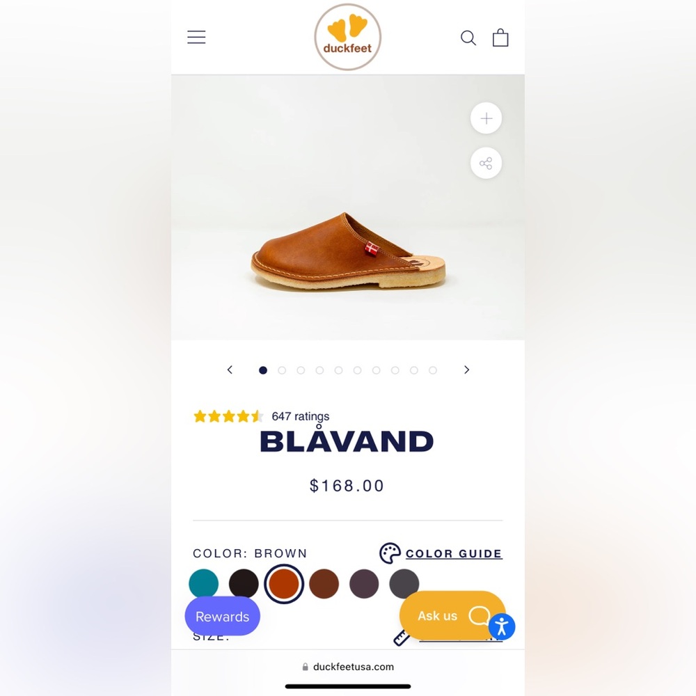 Duckfeet Blavand slip on clogs